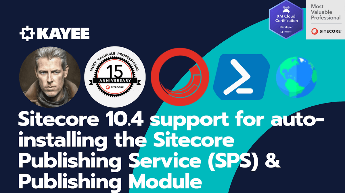 kayeeNL's tweet photo. I just blogged: Sitecore 10.4 support for auto-installing the Sitecore Publishing Service (SPS) &amp; Publishing Module -> https://t.co/5Z3jLT04fu

#sitecore #sitecoresif #publishingservice #sitecorecommunity #sitecoremodule #sitecore10_4 #PowerShell #sitecoredxp #sitecoremvp https://t.co/UrQaDal1Lr