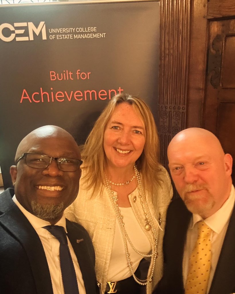 Excellent Fellows lunch at Ironmongers Hall for the University College of Estate Management with the chair of Trustees, Amanda Clack, and my good friend, Bola Abisogun @StudyUCEM