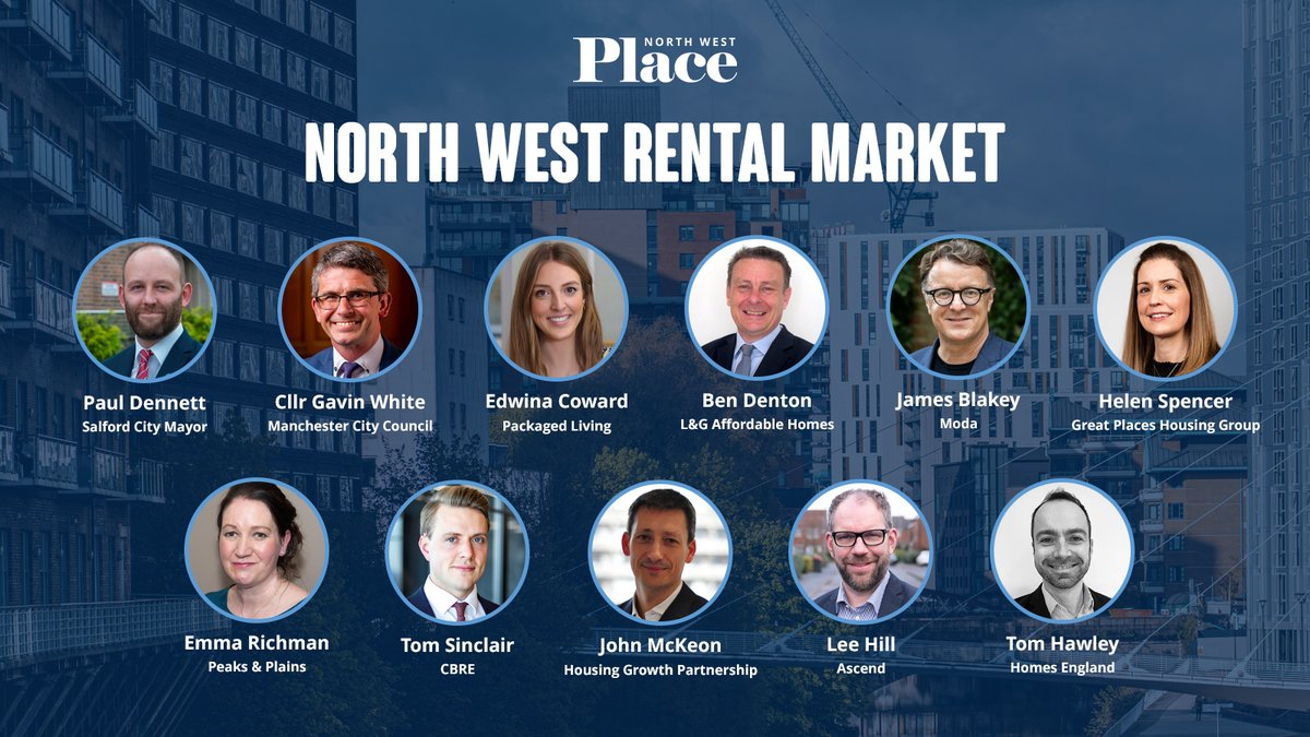Join us for our North West Rental Market event and hear from @SalfordCouncil's @paul4citymayor, @ManCityCouncil's @gavinwhite76, @HomesEngland, @MyGreatPlace, and more. 🗓️ 8am - 12pm | 9 May 📍Manchester Hall, Bridge Street Tickets 👉 ow.ly/7yTo50Rvtia