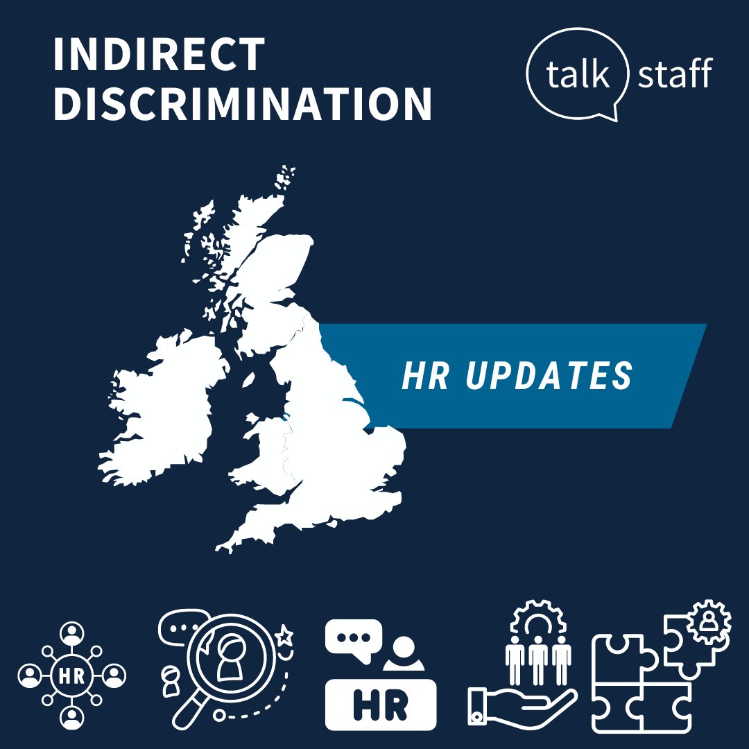 The recent change to the #EqualityAct, allows an individual who has the same disadvantage as suffered by those with a protected characteristic to claim #IndirectDiscrimination, even though they do not have that protected characteristic.

More changes here: talkstaff.co.uk/payroll-hr-cha…
