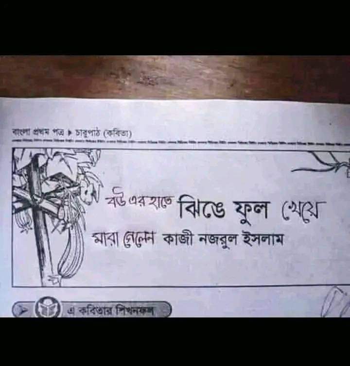 সরি,,, কাজী নজরুল ইসলাম ভাইয়া 🤧👌🏽