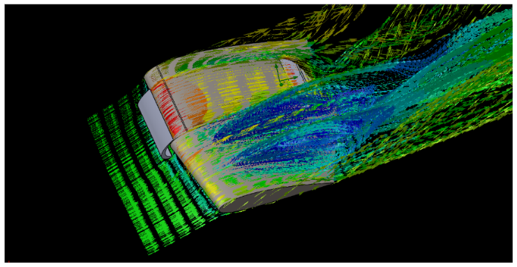 Some nice #CFD visuals here from one of my UG student projects exploring the effectiveness of slats in upper surface wing flow control....
