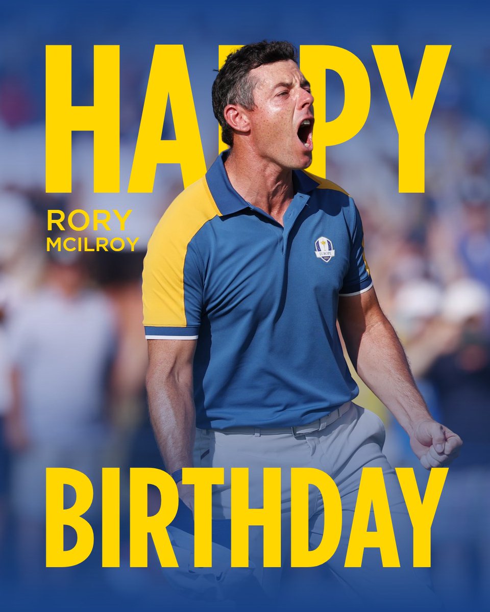 Happy birthday to five-time Ryder Cup winner @McIlroyRory 🥳