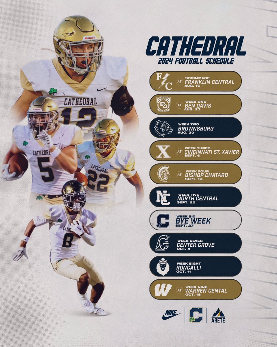 🚨Mark your calendars🚨 Here’s when and where to catch ☘️🏈 this fall