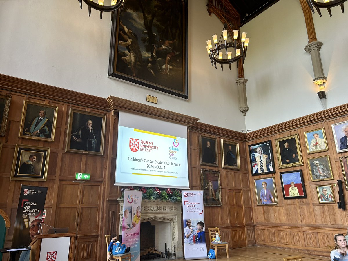 Delighted to be part of the Children’s Cancer Student Conference today at <a href="/QUBelfast/">Queen's University Belfast 🎓</a>. Looking forward to hearing from a range of speakers and a big thanks to the families, Unit staff and guests for sharing their experiences of childhood cancer. #supportingfuturenurses #CCC24