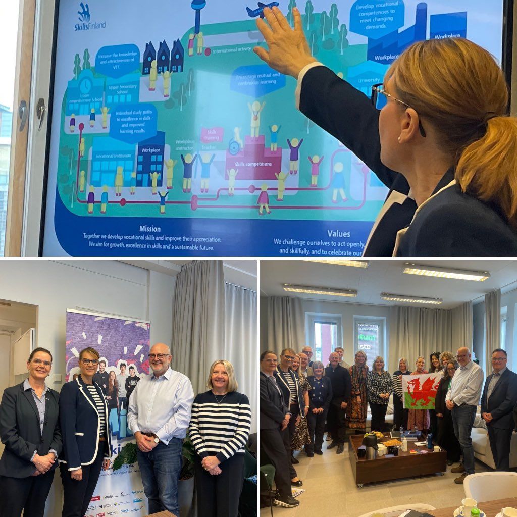 #FurtherEducation leaders visit Finland to explore and learn from the country’s approach to vocational education and training. @DaveHagendyk @KellyEdwards_ @Rachel_Cable7 @SianHolleran @TaithWales @WG_Education 👇 buff.ly/4dlS9qt