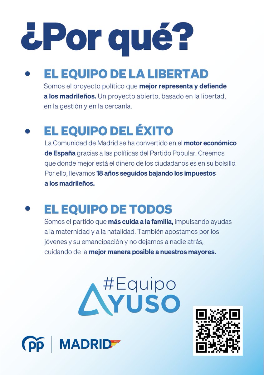¡Únete al #EquipoAyuso! 📲 ppmadrid.es/afiliate/