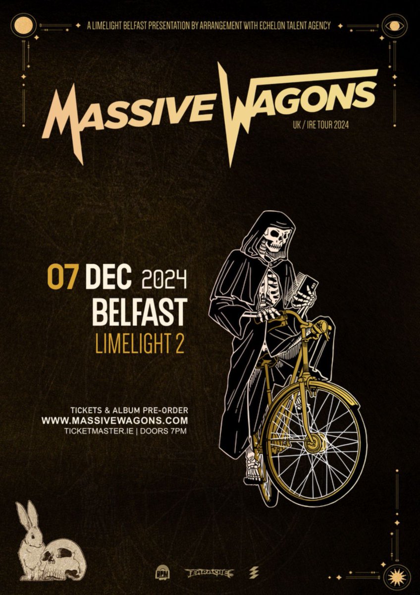 𝗡𝗘𝗪 𝗦𝗛𝗢𝗪: Lancashire's @MassiveWagons return to The Limelight this December 7th!  📣

𝗪𝗜𝗡 𝗧𝗜𝗖𝗞𝗘𝗧𝗦: For a chance to win a pair of tickets: LIKE/ REPOST & TAG YOUR +1

🎫 Tickets on sale Monday 10am from Ticketmaster.