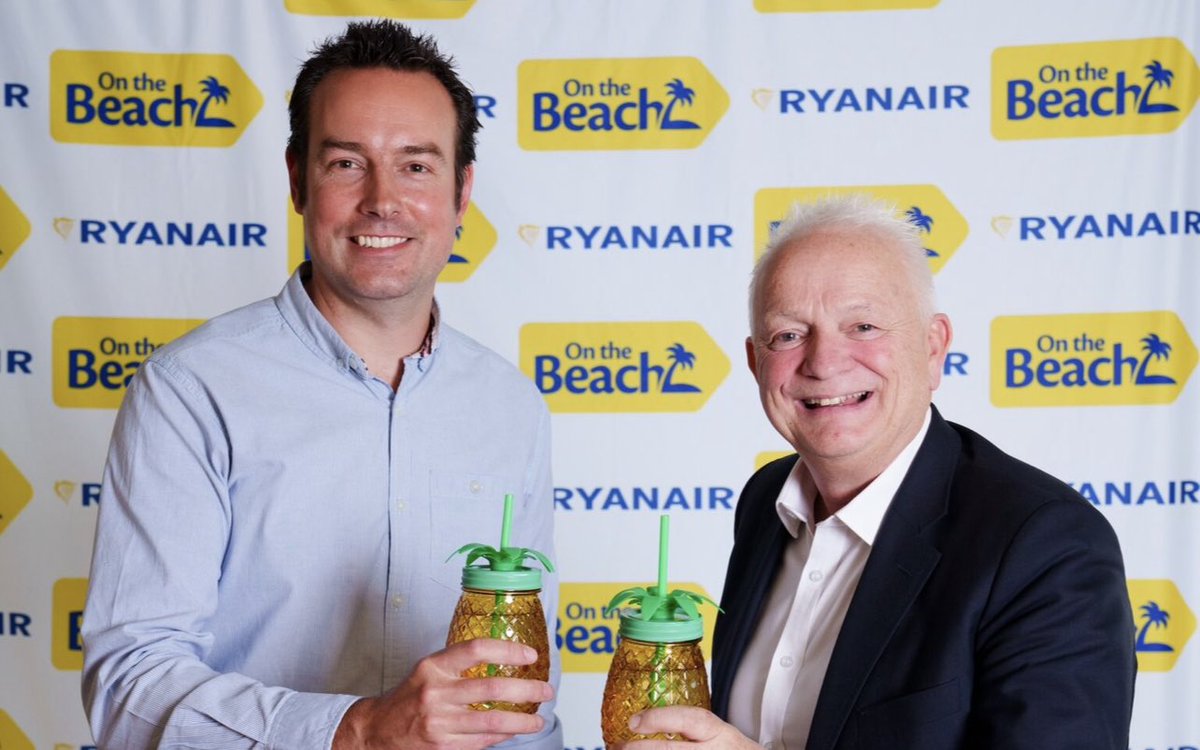 Ryanair & @OntheBeachUK partnership takes off ✈️ Our low cost fares are now available to book as part of On The Beach holiday packages. Approved OTA 🤝 Read more 👉 corporate.ryanair.com/news/ryanair-a…