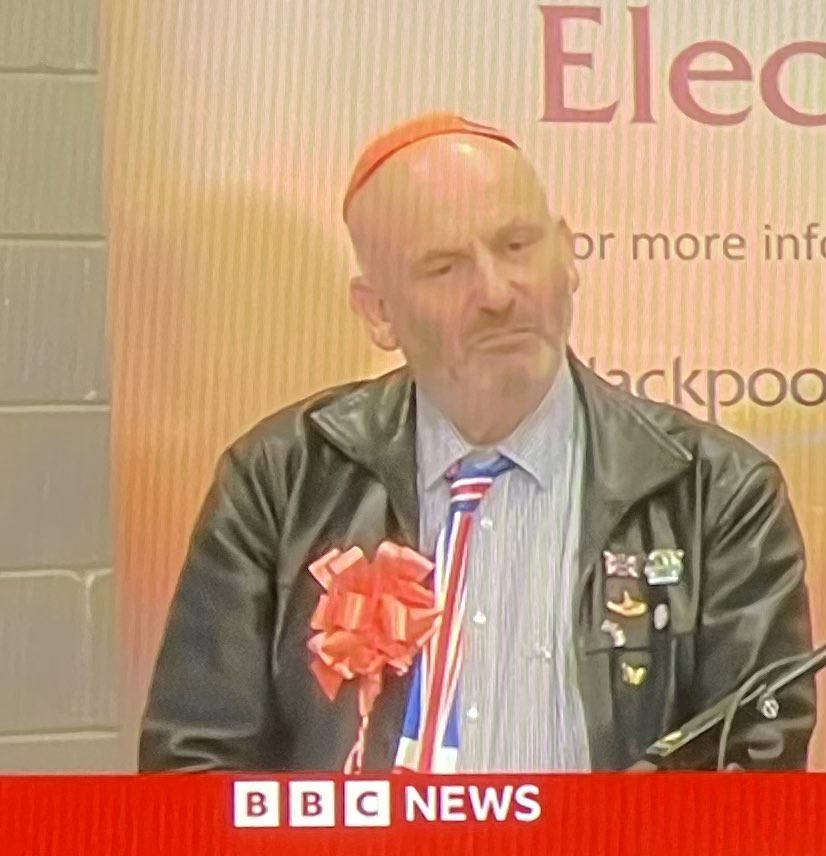 Who was this ignorant twat that stood in Blackpool South? He was shaking his head so much during the winners acceptance speech I thought he had Parkinson’s