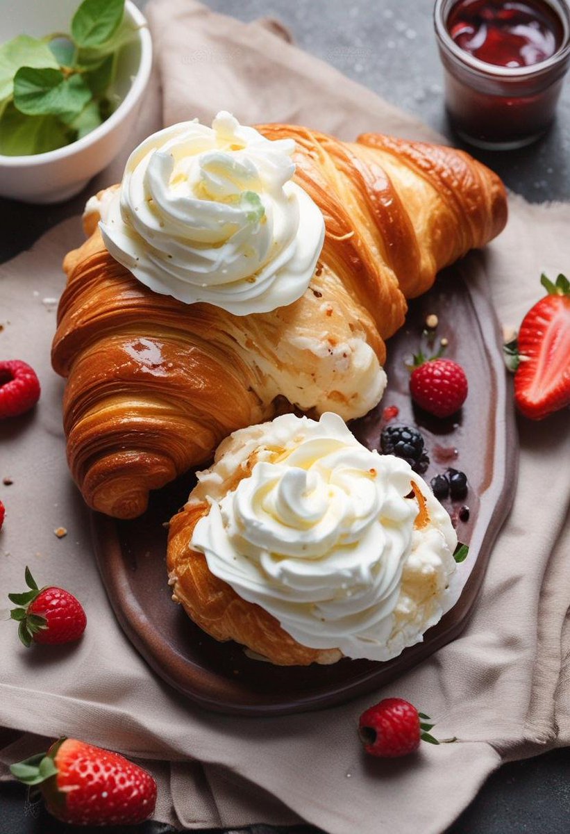 Croissant with ice cream? Who is with me?