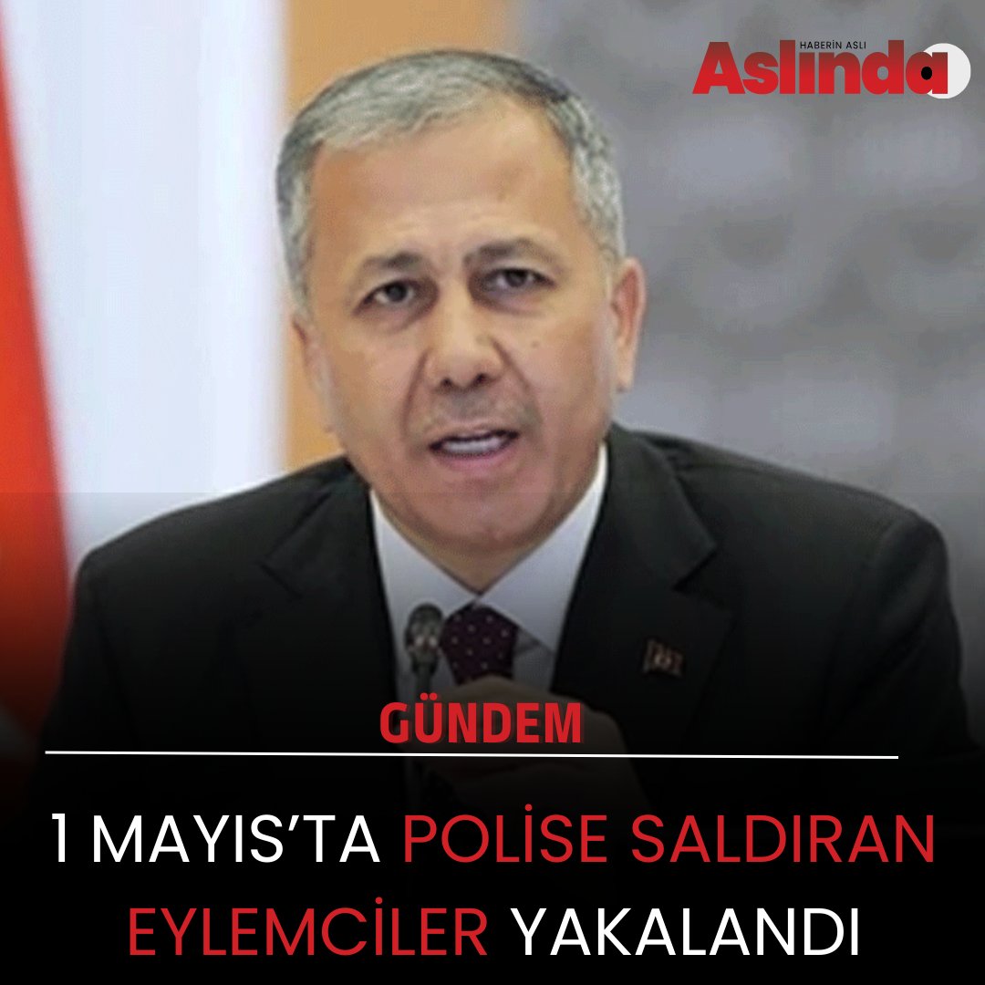 📌İçişleri Bakanı Ali Yerlikaya duyurdu! 💢1 Mayıs'ta polislere saldıran eylemciler yakalandı! aslinda.com/bakan-yerlikay…