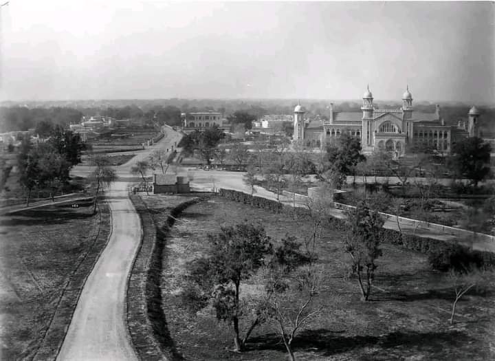 View of High Court, The Mall, Lahore, taken from the Anglican Cathedral Grounds, c. 1900.