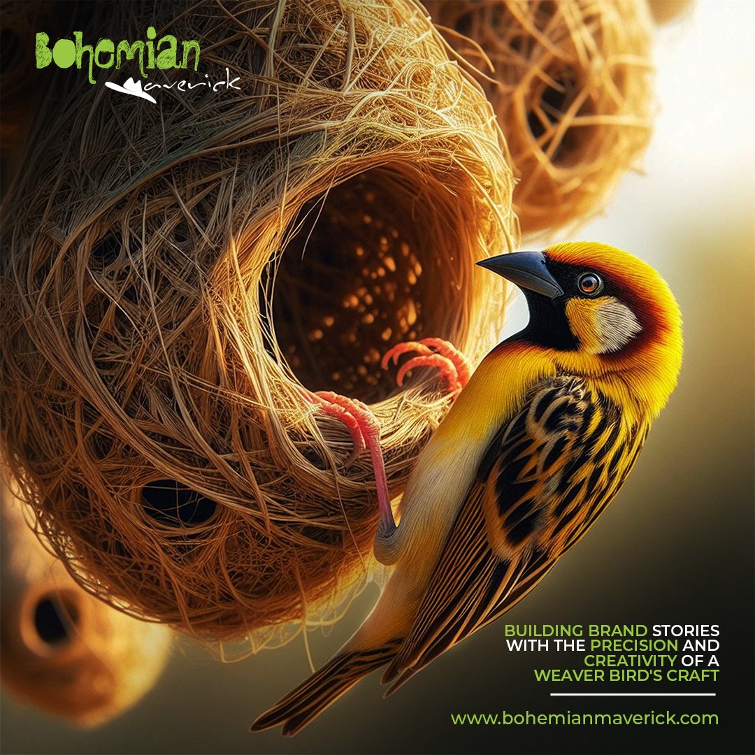 b_mavericks's tweet photo. Weaving brand concepts with creativity as intricate as a weaver bird's nest.
#BrandWeaving #CreativeGenius https://t.co/EImCioTYeL