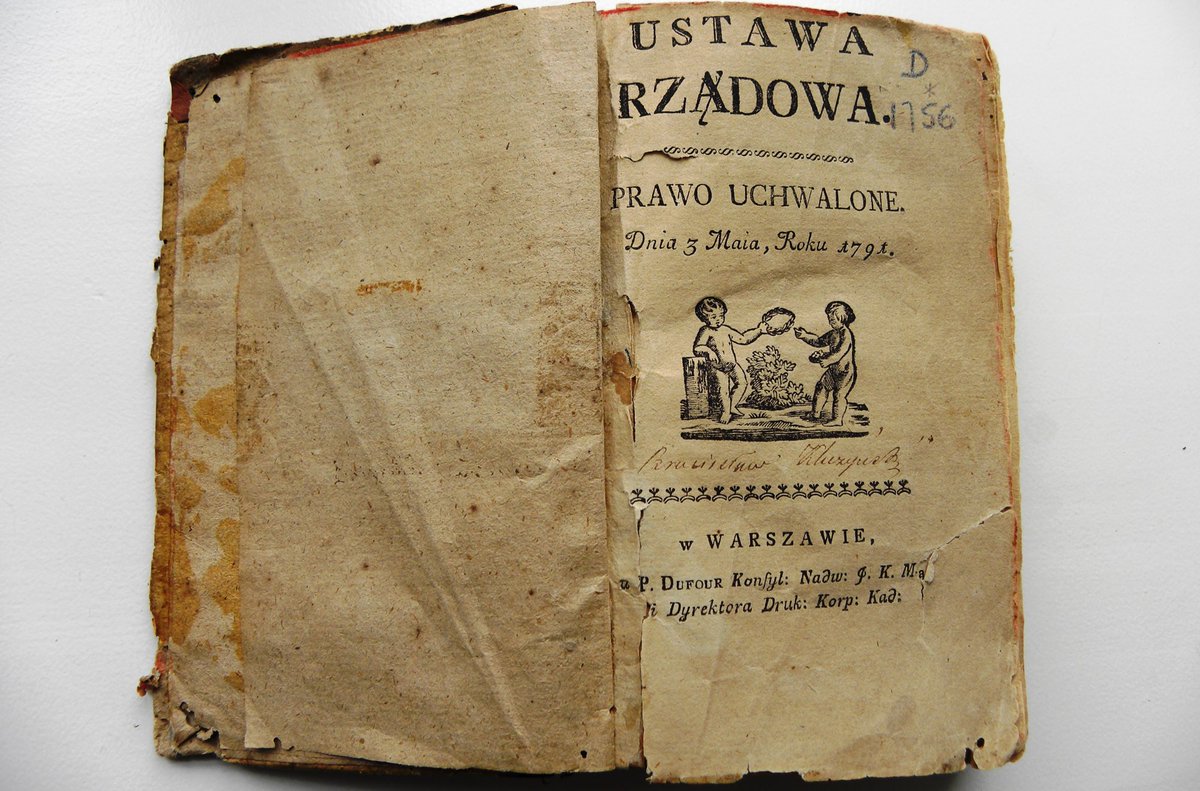 Today is a public holiday in Poland celebrating the anniversary of the constitution adopted on 3 May 1791. It is generally considered Europe's first modern constitution and the world's second (after the US Constitution, which went into force two years earlier)