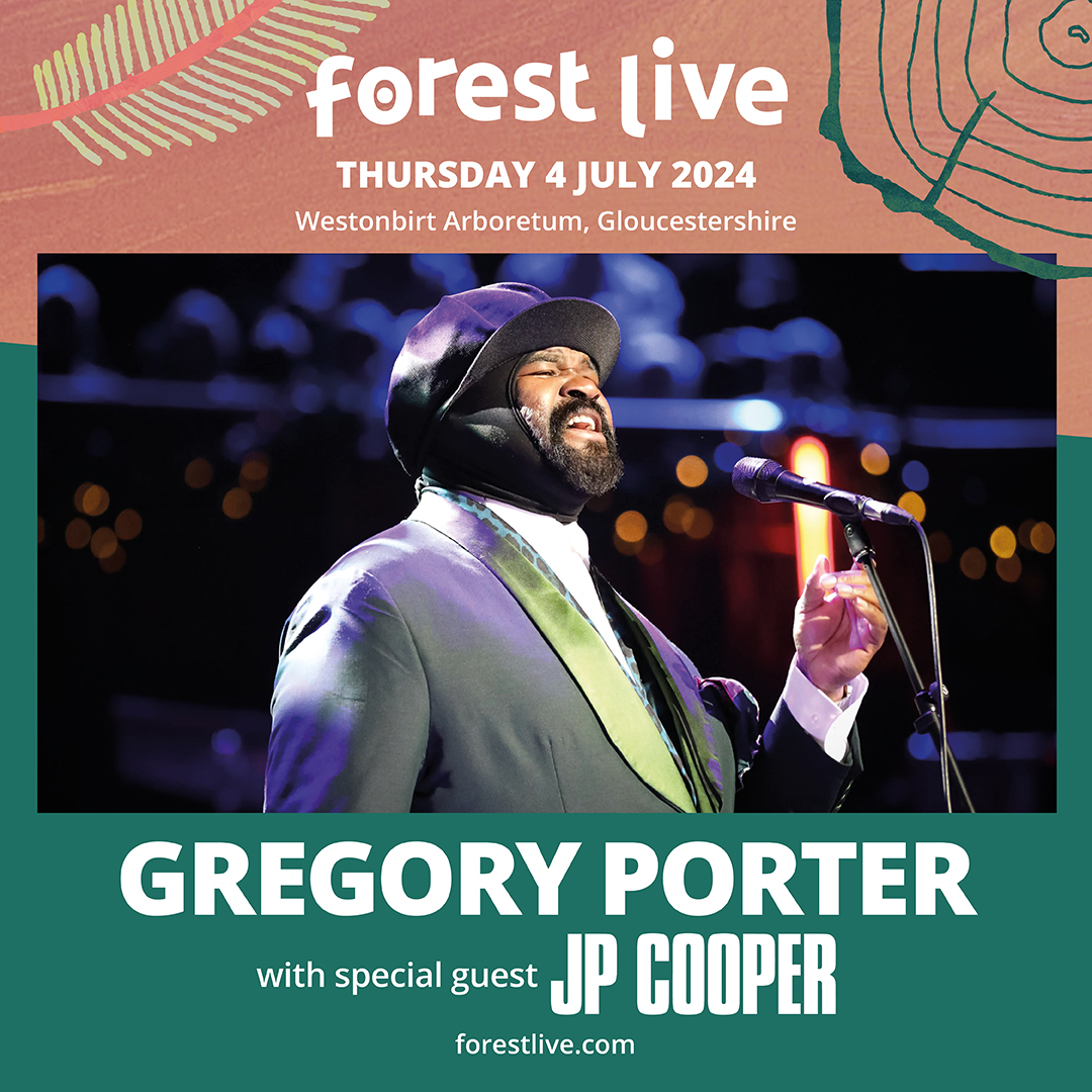 We’re excited to share JP Cooper will be supporting acclaimed American singer Gregory Porter at #ForestLive24 🌳 The English singer-songwriter will be taking to the stage at Westonbirt Arboretum on Thursday 4 July 🎶 👉 forestlive.com/gregoryporter