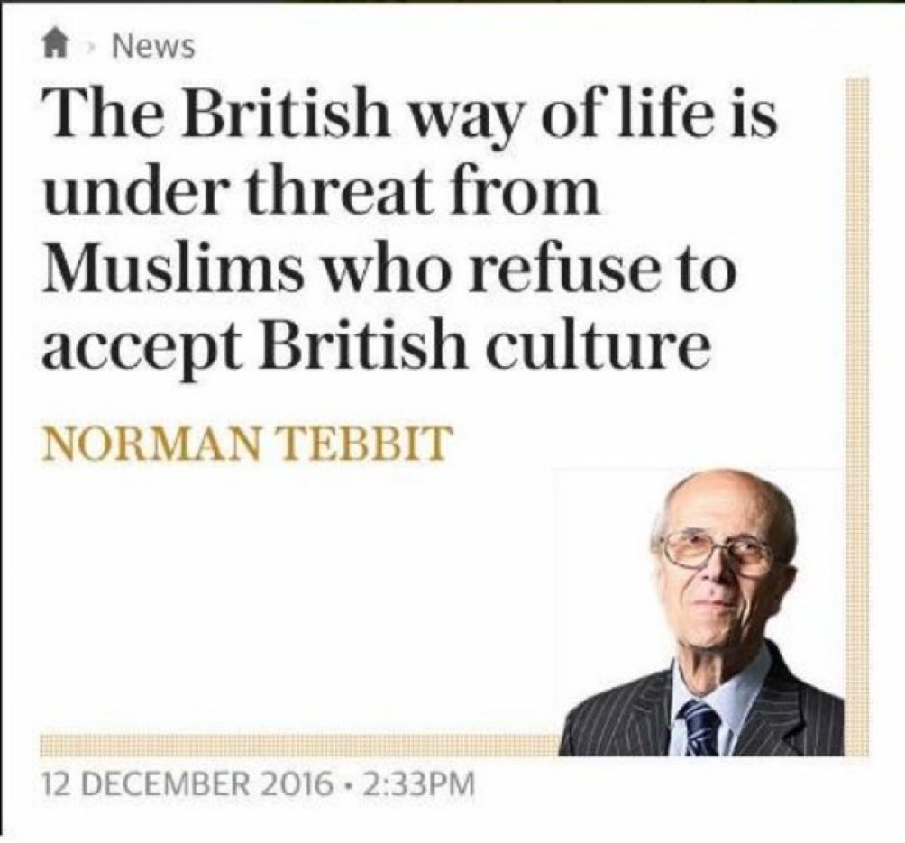 Norman Tebbit was absolutely correct