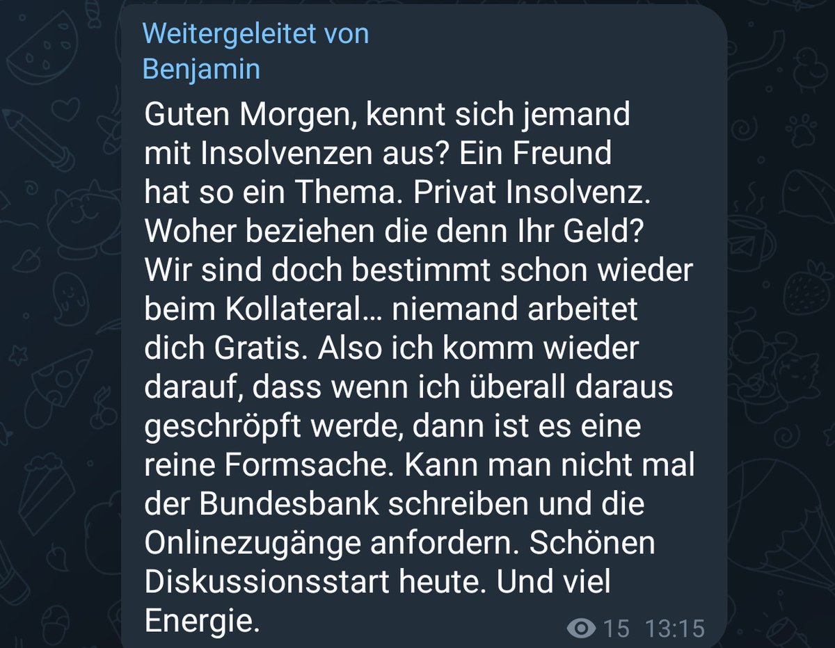 Klar kannst du an die Bundesbank schreiben 😁😁