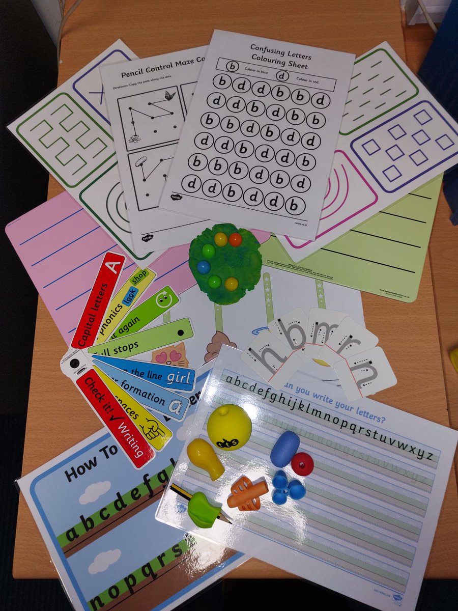Our #OccupationalTherapist Nicola has been busy supporting fantastic TAs to complete whole class handwriting screening. 🤩 👀 looking at how handwriting intervention can be incorporated into the classroom by handwriting / fine motor toolboxes. #myotday #ot #sbot #handwriting