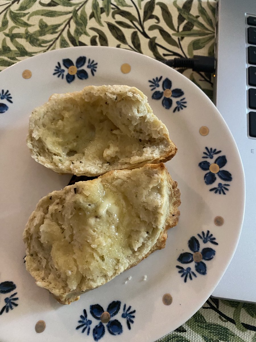 The problem with working ⁦@nationaltrust⁩ is that your scone-trigger can be activated at any hour of the day. Luckily I had a batch of cheese ones in the freezer when mine went off this morning.