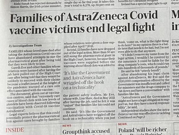 Front of @Telegraph this morning (3rd May 2024) Regardless, I will keep pushing for the support we all deserve. @VictoriaAtkins @NickFerrariLBC @vicderbyshire @rachelburden @StephenNolan