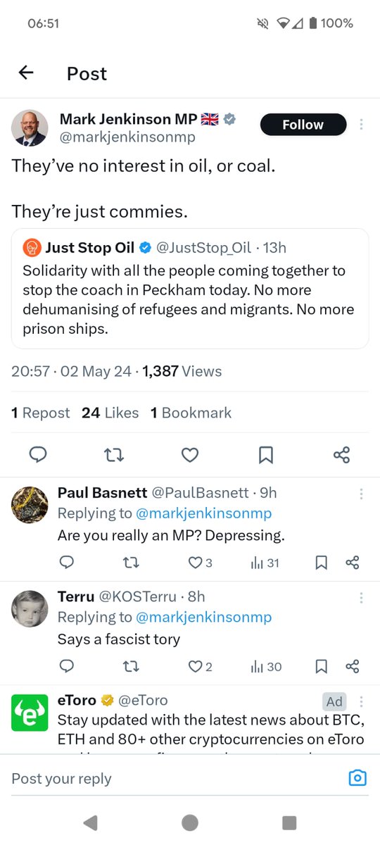 We're back, after the Conservative thrashing in the Police, Fire and Crime Commissioner election. We're wondering what Mark's response to that will be? 🤔

In other news, more name calling and general childish behaviour that we've come to expect. 1/3