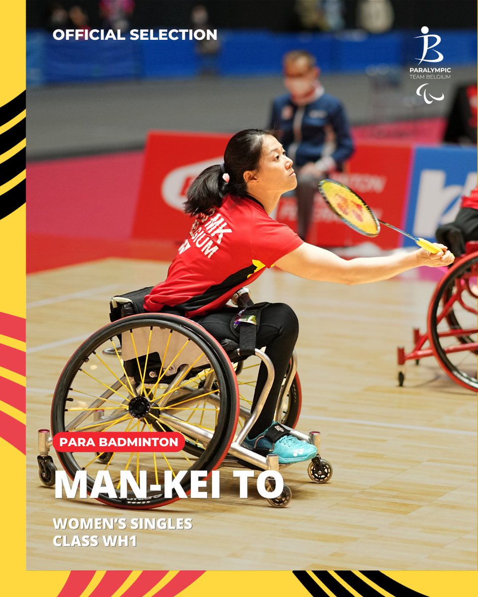 🚨Official selection 🚨

Man-Kei To is the first athlete officially selected to represent #paralympicteambelgium 🇧🇪 at the #Paris2024 #paralympicgames.

🔗 Read more on paralympic.be
@sporza @Nieuwsblad_be