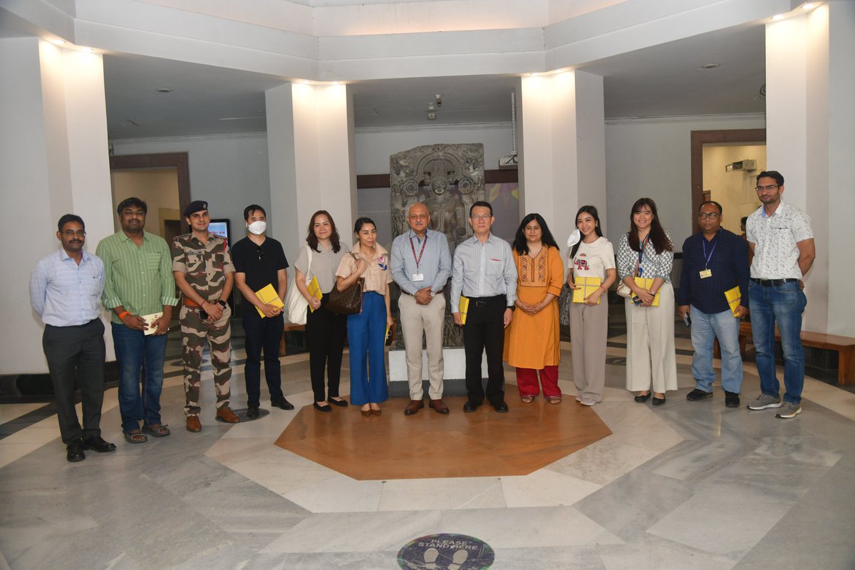 During the 26th ASEAN-India Senior Officials Meeting, the Thai Delegation led by H.E. Mr. Paisan Rupanichkij, Deputy Permanent Secretary, Ministry of Foreign Affairs, Kingdom of Thailand visited the National Museum on 02, May 2024.