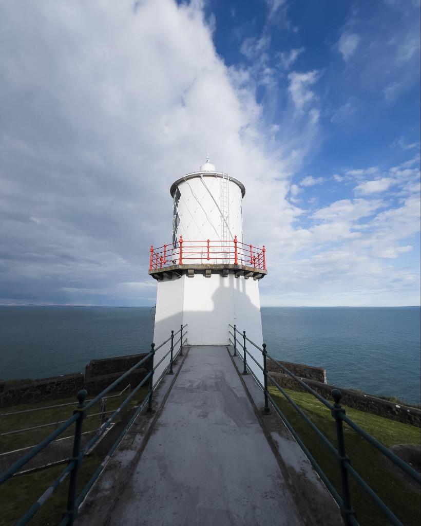 On location with @TourismIreland and @IrishLights, showcasing the charm of our lighthouses and the adventures they inspire. ⚓ ⛵ 📍 Blackhead Lighthouse, County Antrim #bigO #IrishCreativeAgency @gtlighthouses