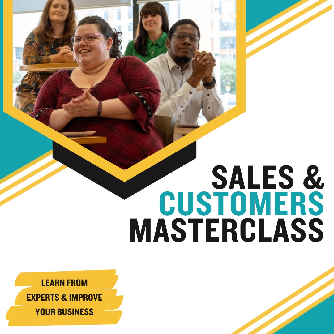 💸 Develop your sales-focussed skills with our Sales & Customers Masterclass. 🎟️Don't miss out – secure your spot today. bit.ly/salescustomers…
