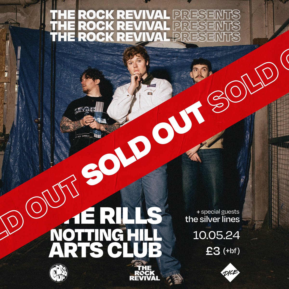Next week’s show with @TheRills & @TheSilverLines1 is now SOLD OUT 🔥 See you down the front 🫡