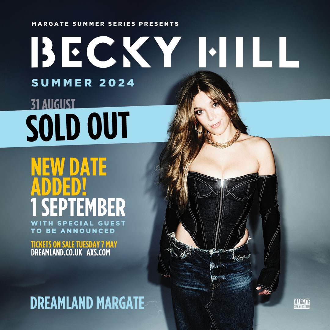 Big news! The Becky Hill show on Saturday 31st August has now SOLD OUT 🎉 Due to huge demand, we’ll be adding another date on Sunday 1st September with a very special guest appearance 🤩 Tickets go on sale on Tuesday 7th May at 10am 👉 bit.ly/3K3DXFj