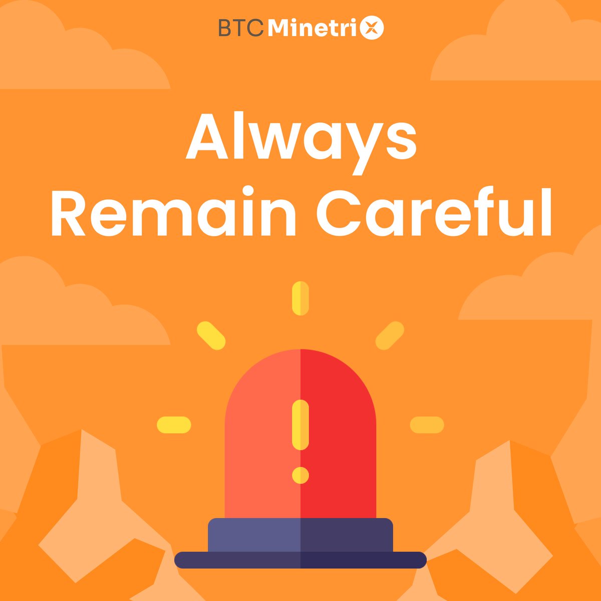 Beware of possible #BTCMTX scams! ⚠️ Our team will never initiate contact with you first. Stay vigilant for messages from accounts pretending to be 'Official', 'Support', 'Assistance' or 'Help'. 🚫 Make sure to not engage with these accounts instead block them immediately.