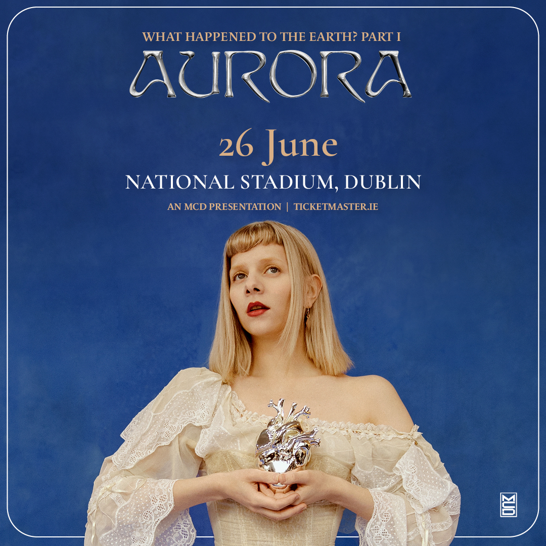 ✨ Ahead of the release of her upcoming album, Norwegian alt-pop superstar @AURORAMusic has announced her 'What Happened To The Earth? Part 1' tour, which comes to @NationalStad, Dublin on 26 June 2024. 🎫 Tickets are on sale Friday 10 May at 10am bit.ly/3UEZji6
