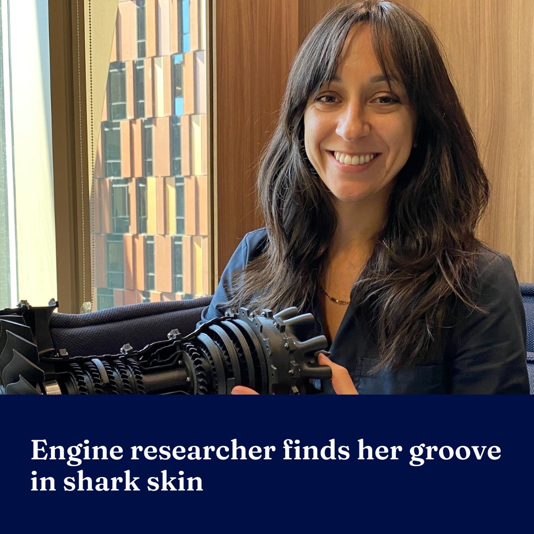 Fascinated by the unique properties of shark skin, Dr Melissa Kozul from @FEITUniMelb seeks to emulate it in her work improving the performance of aerodynamic systems. Tap through to learn more → unimelb.me/3Wnkh6E