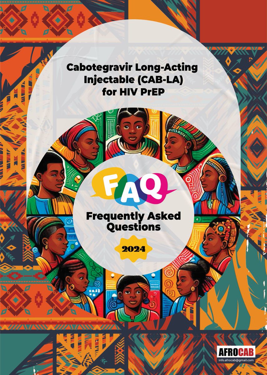 Cabotegravir Long-Acting Injectable for Prevention; Frequently Asked Questions- CAB-LA FAQ! To support advocacy for this product, we have developed a FAQ 👇 that explains how CAB-LA works, is taken, its side effects, etc. Please read and share it widely! bit.ly/44nGrHL