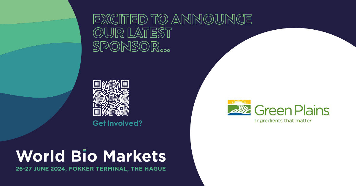 We are delighted to announce our latest sponsor... Green Plains Partners LP

Email paul@worldbiomarkets.com to find out how you can get involved too.

#WBM24 #GreenPlains #Biorefinery #Renewables #WorldBioMarkets