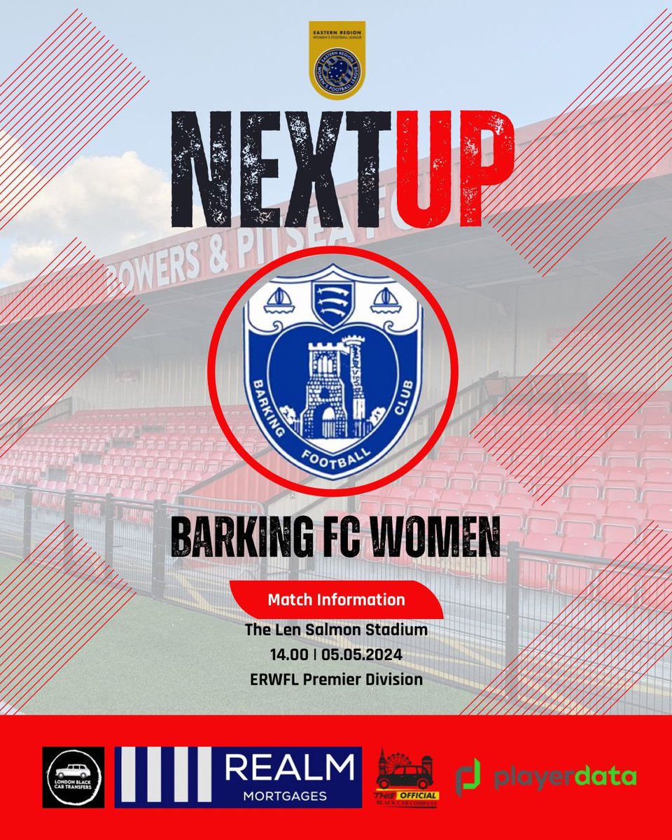 🏠 𝗙𝗜𝗡𝗔𝗟 𝗛𝗢𝗠𝗘 𝗚𝗔𝗠𝗘!

Join us this weekend at The Len Salmon Stadium as the curtain comes down on our home campaign with local derby!

🆚 @BarkingFCWomen
🕒 14.00
📍 The Len Salmon Stadium

#UpTheBowers