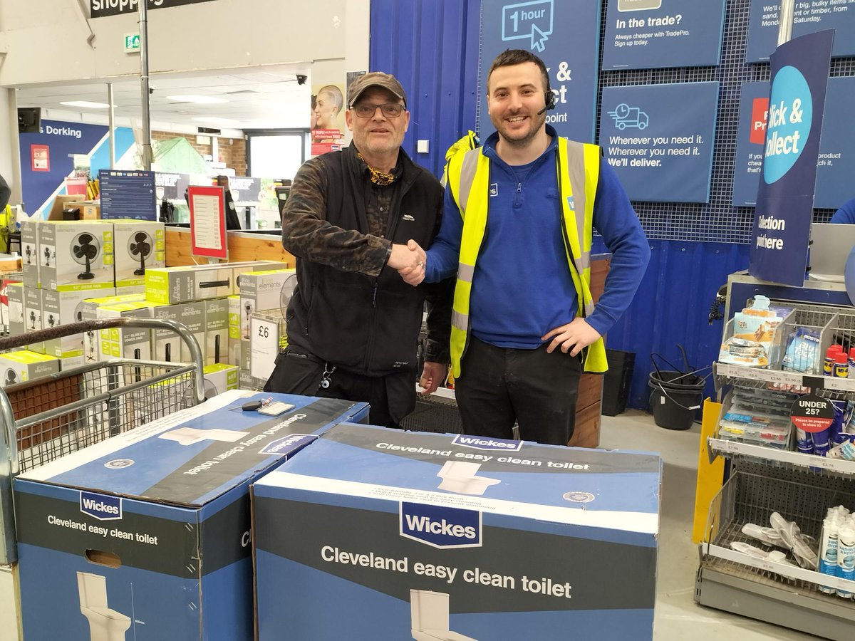 Thank you to @Wickes in Dorking who kindly donated 2 toilet systems as part of the Wickes Community Programme. This will be used in the refurbishment of our Horticulture department building. Giving the people we support better facilities.