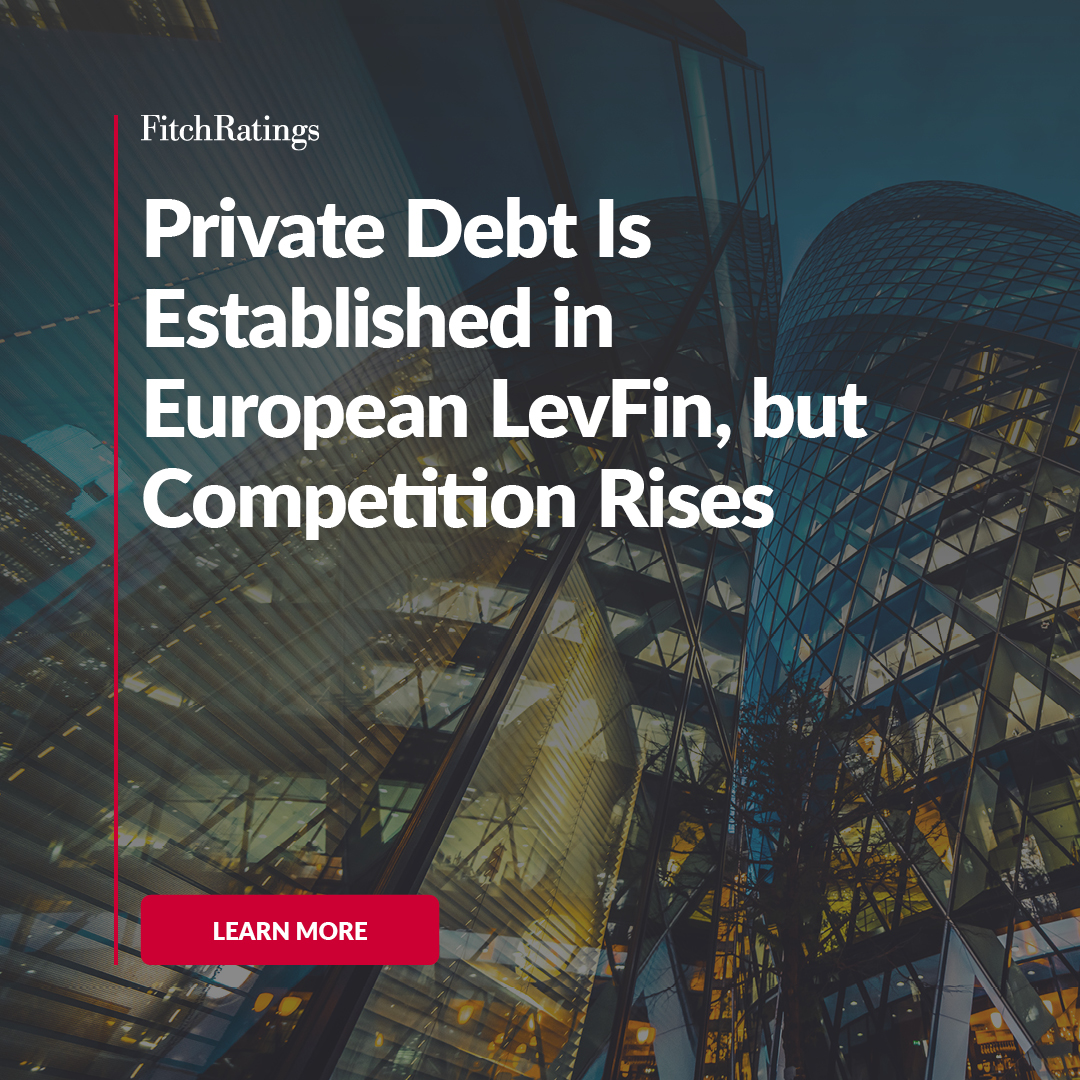 Fitch has published a special report on private debt in the European #Leveraged Finance market. 

Read more: ow.ly/vHOT50RoMBp

#PrivateDebt #PrivateCredit #LevFin #AlternativeAssets