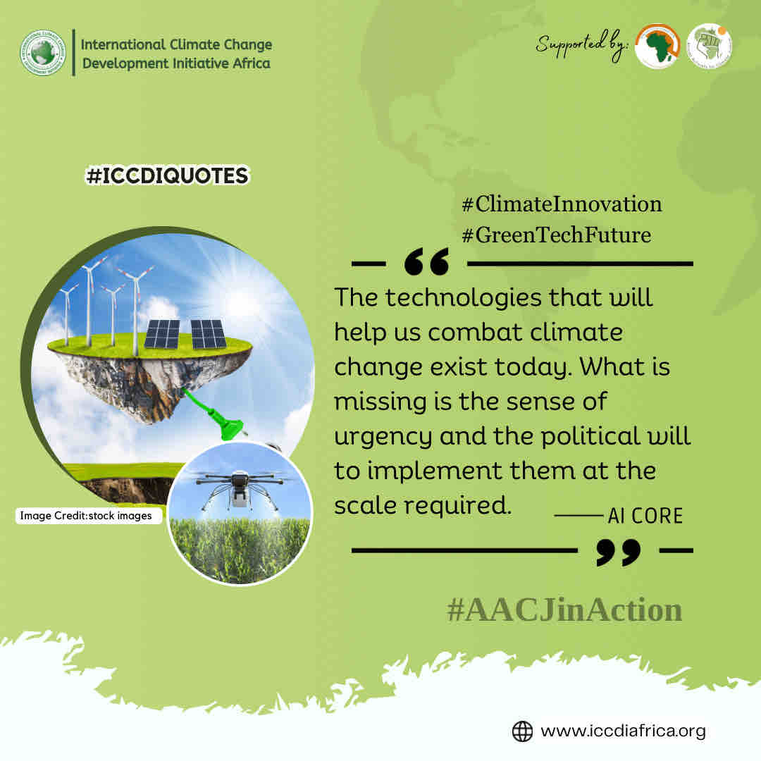 The technologies that will help us combat climate change exist today. What is missing is the sense of urgency and the political will to implement them at the scale required.” - Al Gore.

 #ClimateInnovation #GreenTechFuture #AACJinAction