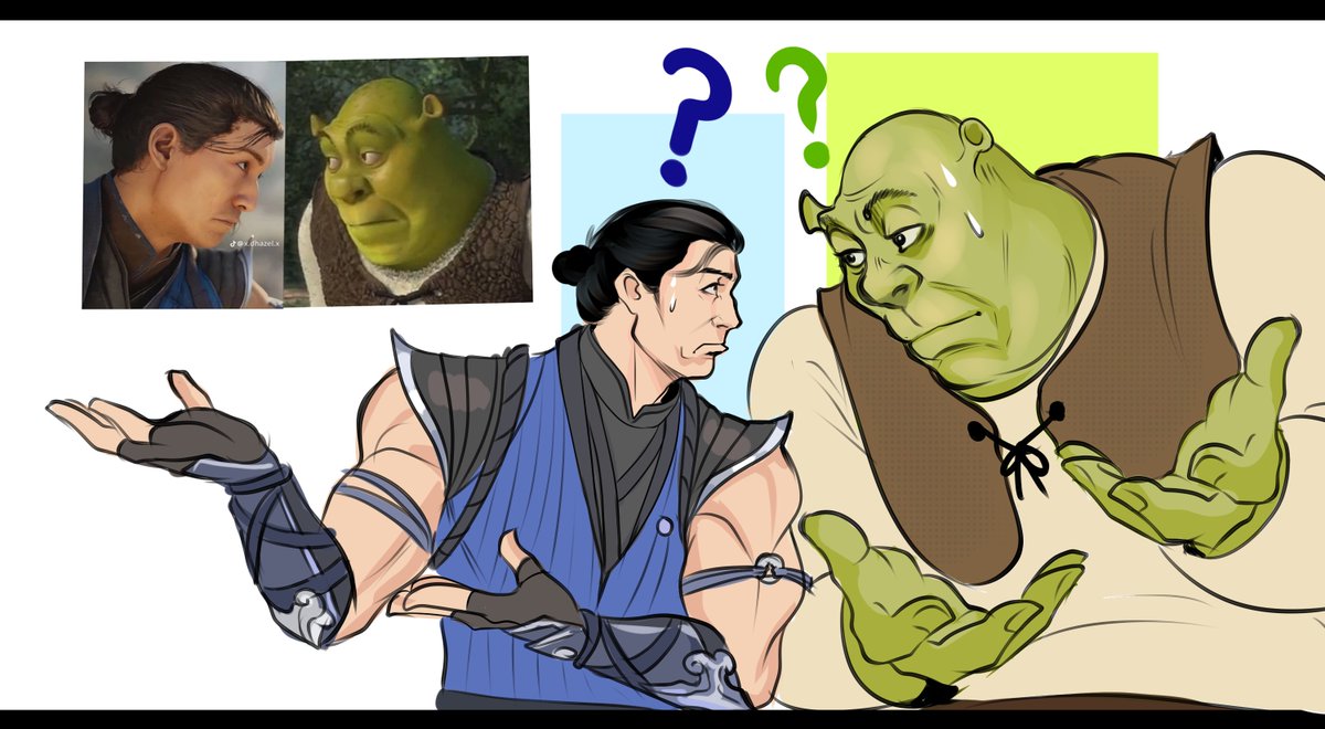 Artists, show me your most popular piece welp, mine is MK1 Sub-Zero exchanging glances with Shrek