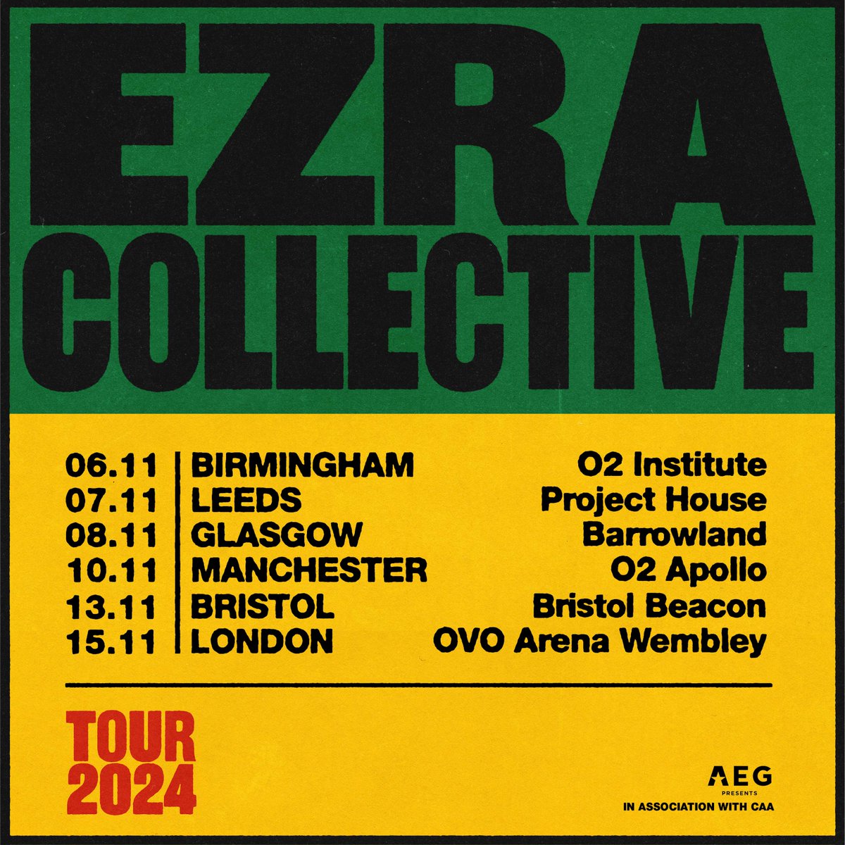 Tickets are on sale NOW for jazz outfit @EzraCollective, heading back out on the road with new music, joining us here on Sun 10 Nov 🔥 Grab yours 👉 ln-venues.com/KaLC50Rtyux