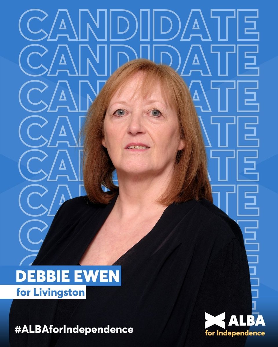 📝 NEW: Alba Party to ensure “Independence top of General Election agenda” 🏴󠁧󠁢󠁳󠁣󠁴󠁿 Independence activist Debbie Ewen will fight the Livingston constituency for Alba Party. Read more 👉 albaparty.org/independence_t… #ALBAforIndependence | #VoteALBA