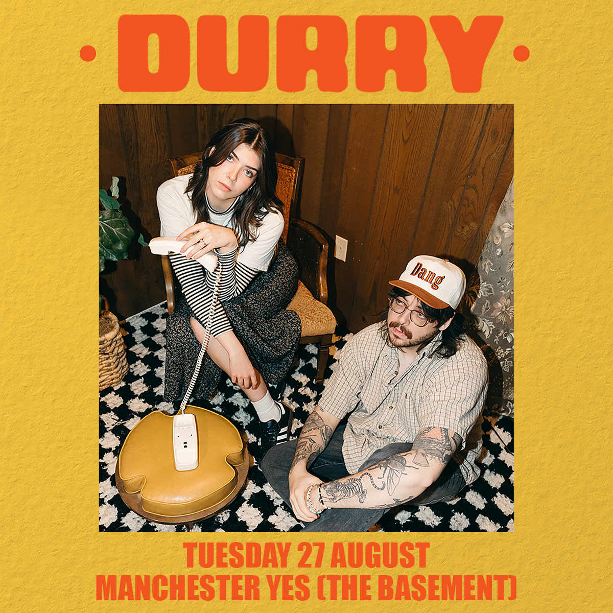 Minnesota's sibling indie-rock duo @Durrymusic have announced a show at @yes_mcr in August 🙌 Get tickets at tix.to/Durry