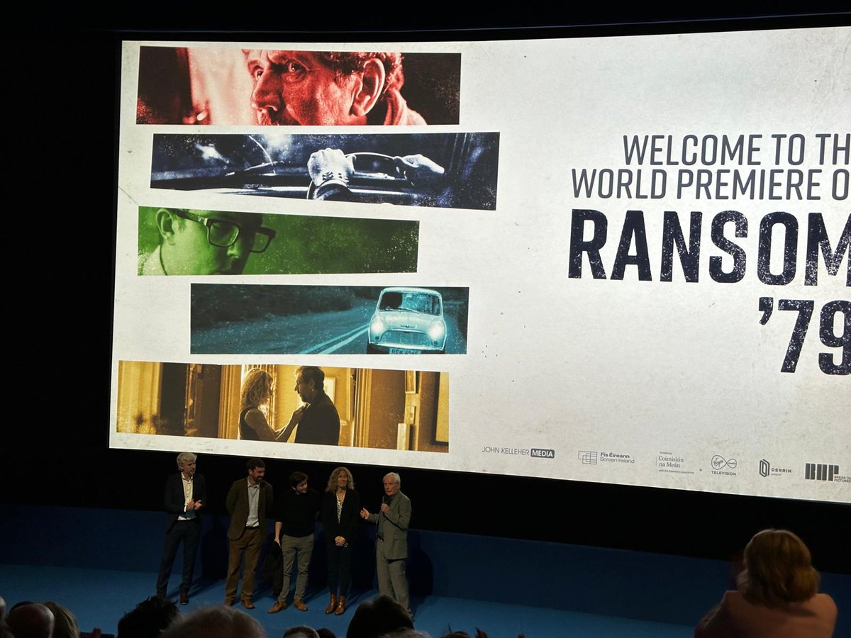Some of the team behind the beautifully balanced storytelling of Ransom '79 @LightHouseD7 @BOPictures - an absolute must see. In cinemas May 24th.