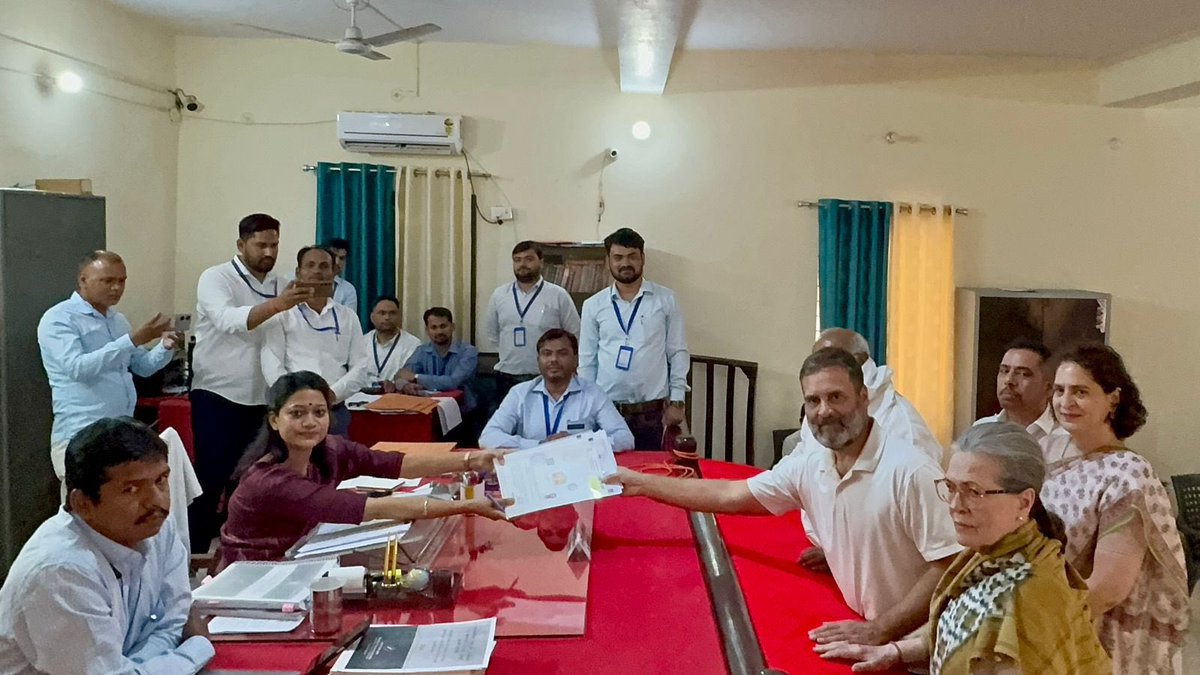 Upendrra Rai (@upendrrarai) on Twitter photo Congress MP <a href="/RahulGandhi/">Rahul Gandhi</a> files nomination from #Raebareli for the upcoming #LokSabhaElections2024. Congress MP <a href="/RahulGandhi/">Rahul Gandhi</a> files nomination from #Raebareli for the upcoming #LokSabhaElections2024.
