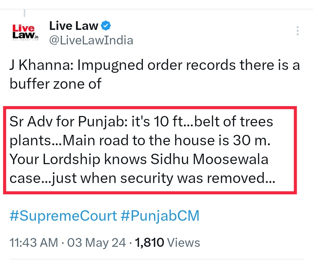 Punjab government in Supreme Court
'Sidhu Moosewala case....Just when security was removed'.