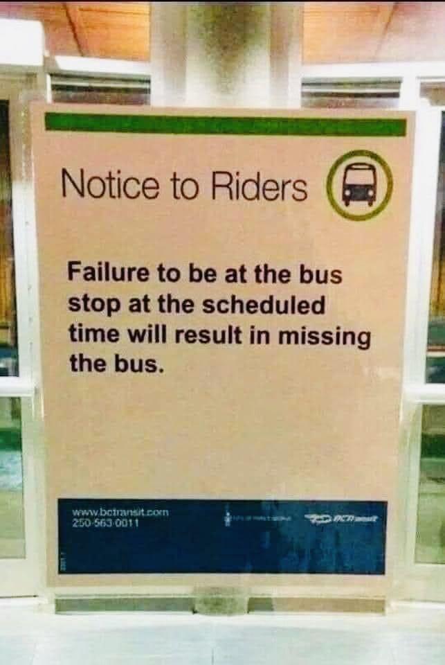notice to riders