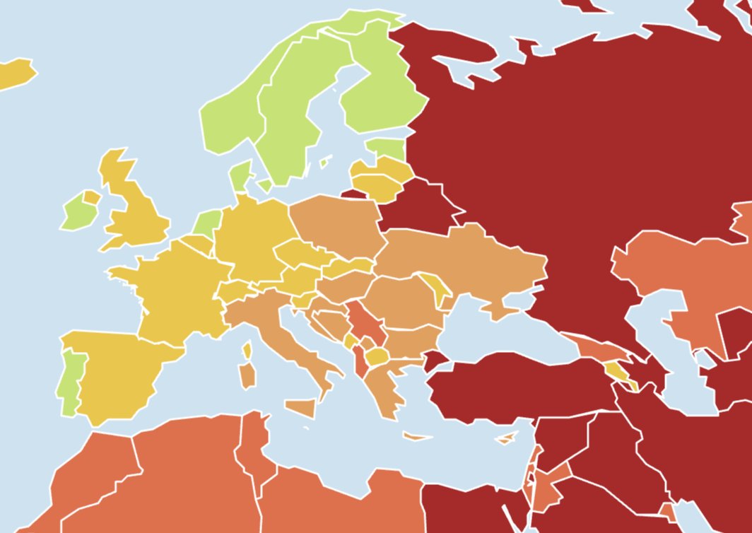 ‼️ В рейтинге RSF свободы прессы за 2024 год Армения поднялась с 49 на 43 место, обогнав ряд стран ЕС. Грузия с 77 места рухнула на 103. Азербиджан традиционно валяется на дне рейтинга (164, было 151). Украина поднялась с 79 до 61 места. Россия заняла 162 строчку (была на 164).